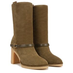 Franco Sarto Paxton Suede Boot Olive stitch fix 8.5 NWT in‎ packaging